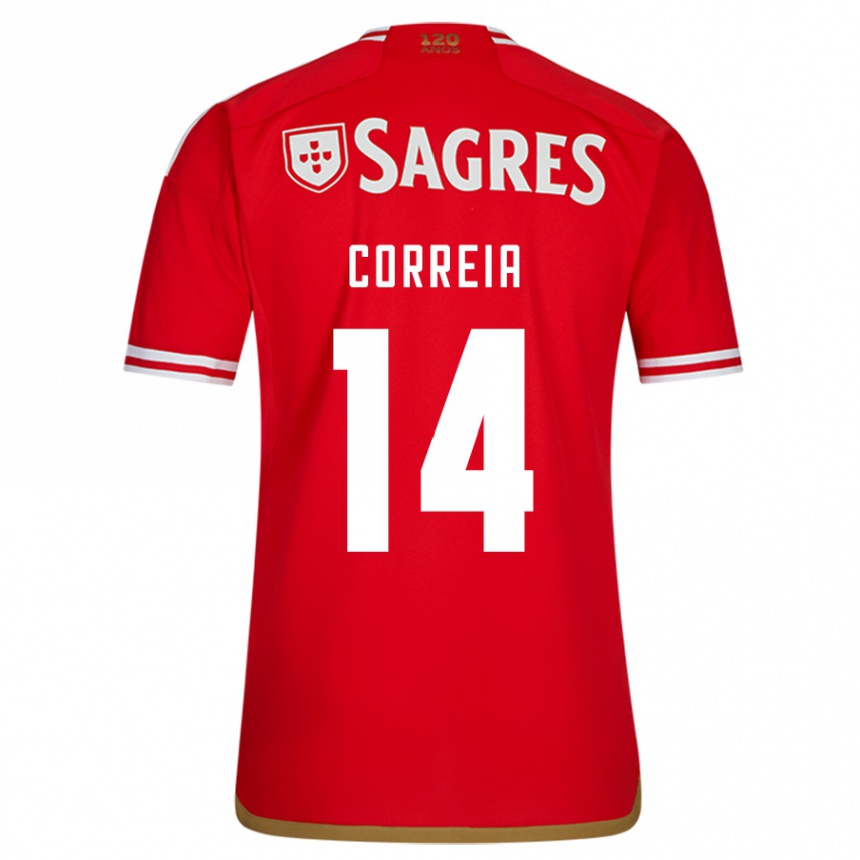 Hombre Fútbol Camiseta Carolina Correia #14 Rojo 1ª Equipación 2023/24