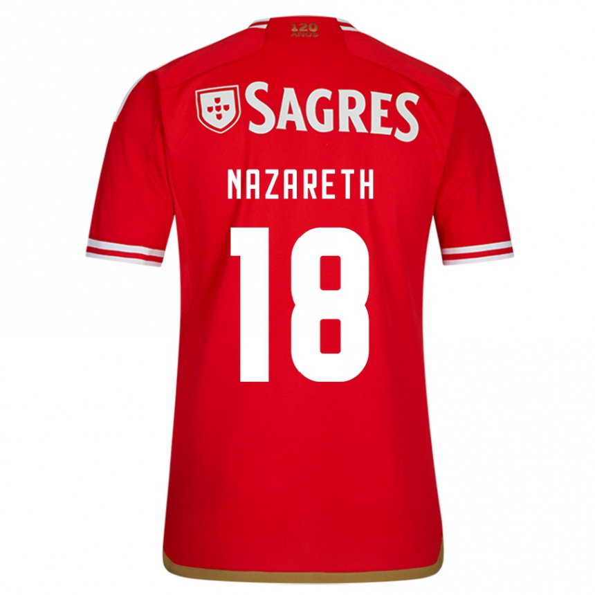 Hombre Fútbol Camiseta Kika Nazareth #18 Rojo 1ª Equipación 2023/24