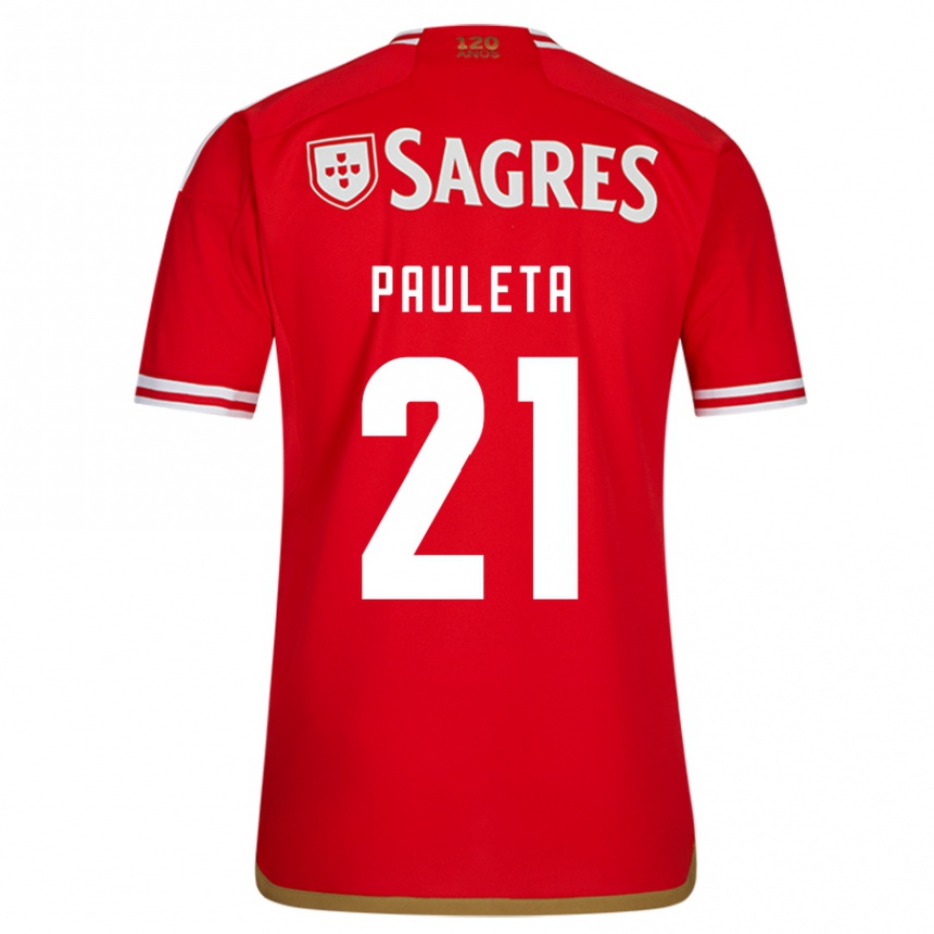 Hombre Fútbol Camiseta Pauleta #21 Rojo 1ª Equipación 2023/24