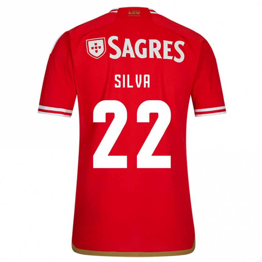 Hombre Fútbol Camiseta Amelia Silva #22 Rojo 1ª Equipación 2023/24