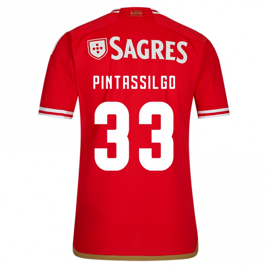 Hombre Fútbol Camiseta Lara Pintassilgo #33 Rojo 1ª Equipación 2023/24