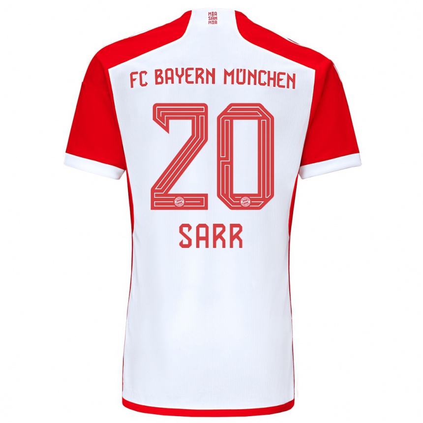 Hombre Fútbol Camiseta Bouna Sarr #20 Rojo Blanco 1ª Equipación 2023/24