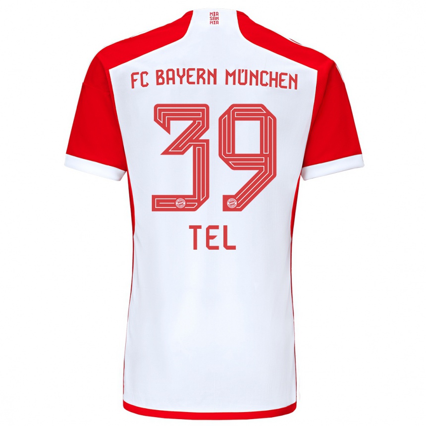 Hombre Fútbol Camiseta Mathys Tel #39 Rojo Blanco 1ª Equipación 2023/24