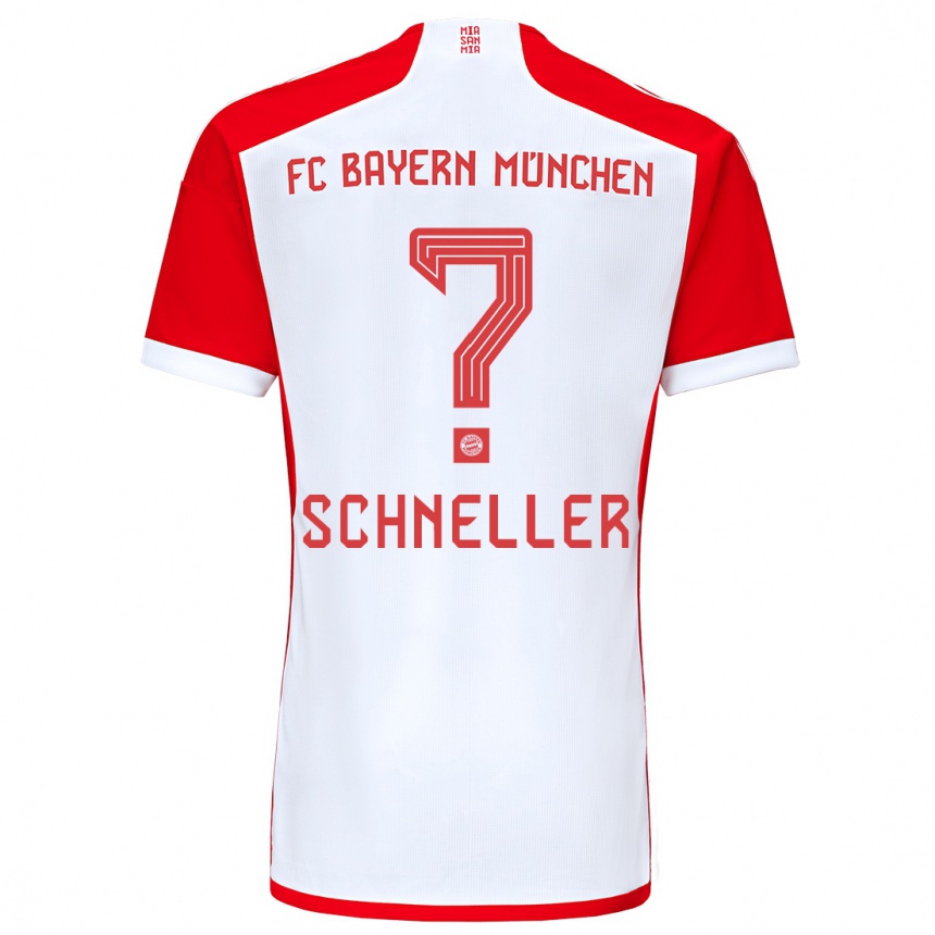 Hombre Fútbol Camiseta Lukas Schneller #0 Rojo Blanco 1ª Equipación 2023/24