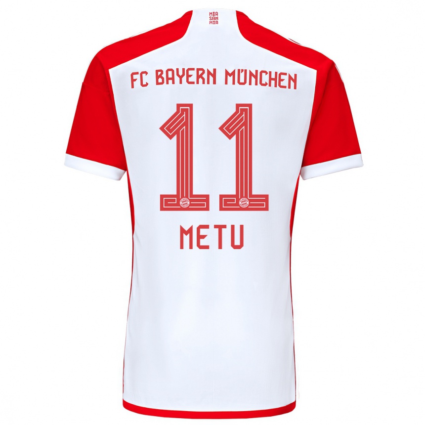 Hombre Fútbol Camiseta Emilian Metu #11 Rojo Blanco 1ª Equipación 2023/24