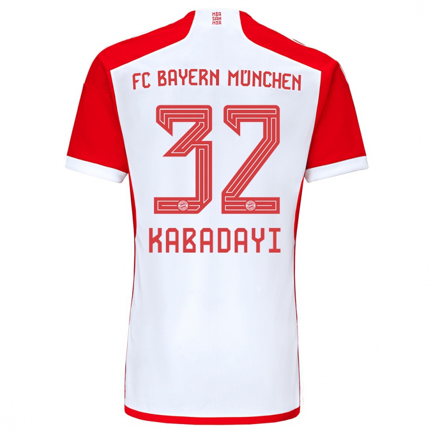 Hombre Fútbol Camiseta Yusuf Kabadayi #32 Rojo Blanco 1ª Equipación 2023/24