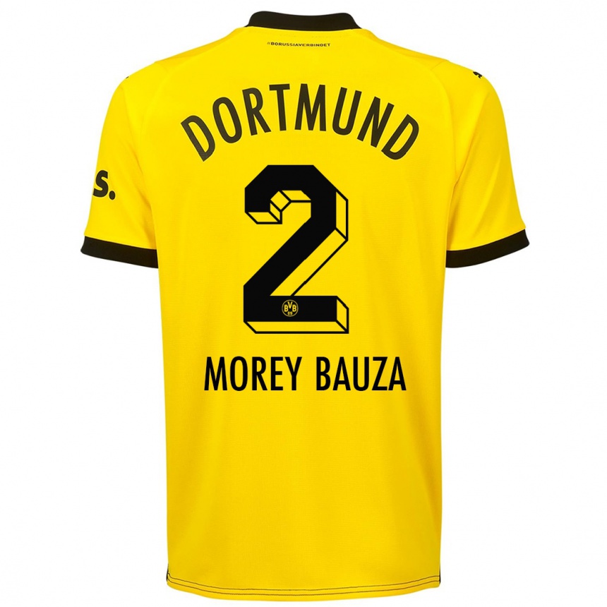 Hombre Fútbol Camiseta Mateu Morey Bauza #2 Amarillo 1ª Equipación 2023/24