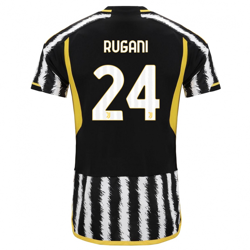 Hombre Fútbol Camiseta Daniele Rugani #24 Blanco Negro 1ª Equipación 2023/24