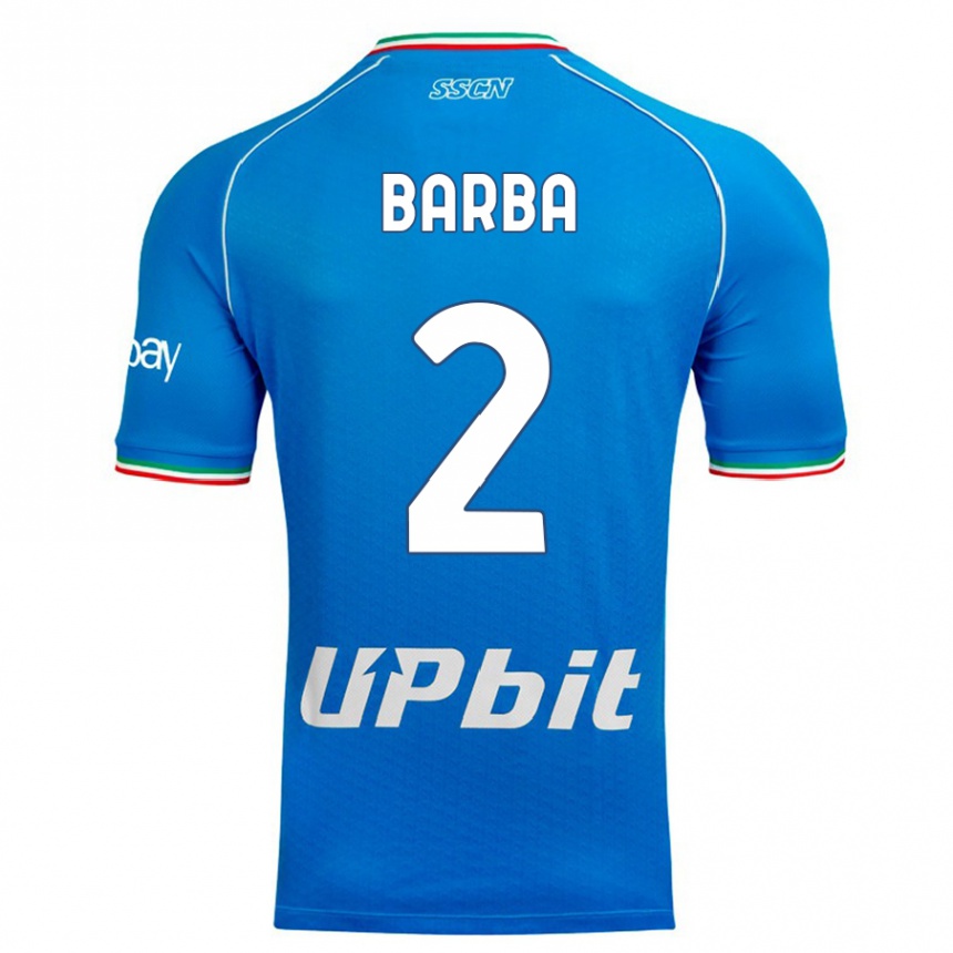 Hombre Fútbol Camiseta Benedetto Barba #2 Cielo Azul 1ª Equipación 2023/24