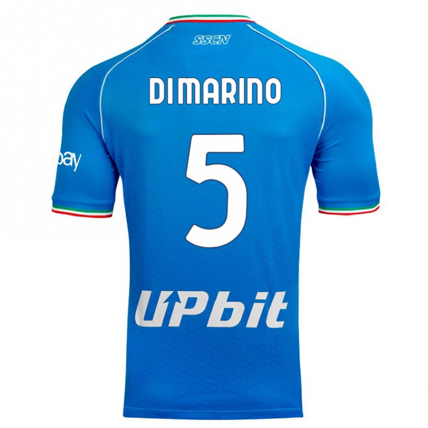 Hombre Fútbol Camiseta Paola Di Marino #5 Cielo Azul 1ª Equipación 2023/24