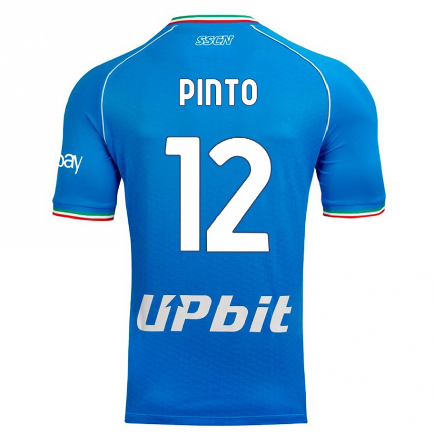 Hombre Fútbol Camiseta Ciro Pinto #12 Cielo Azul 1ª Equipación 2023/24