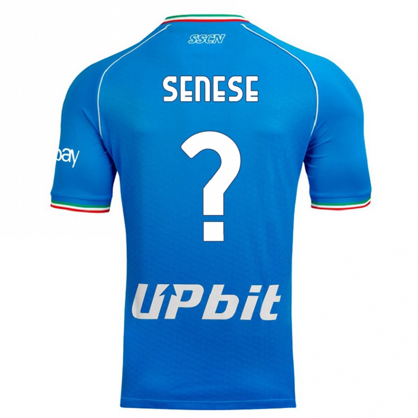 Hombre Fútbol Camiseta Alberto Senese #0 Cielo Azul 1ª Equipación 2023/24