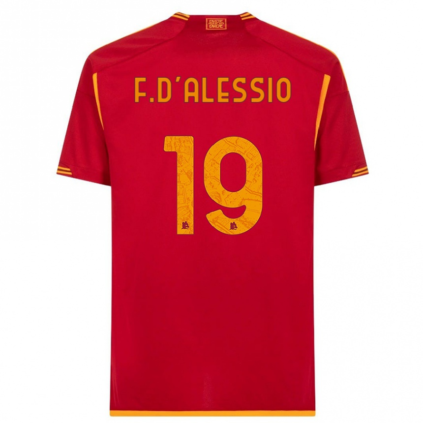 Hombre Fútbol Camiseta Francesco D'alessio #19 Rojo 1ª Equipación 2023/24