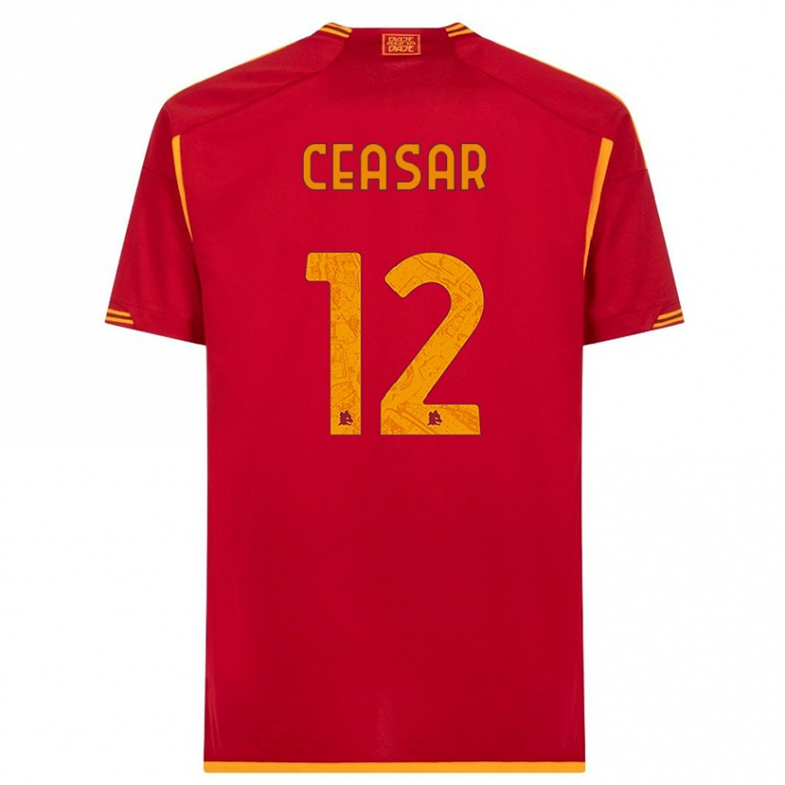 Hombre Fútbol Camiseta Camelia Ceasar #12 Rojo 1ª Equipación 2023/24