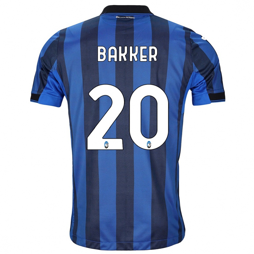 Hombre Fútbol Camiseta Mitchel Bakker #20 Azul Negro 1ª Equipación 2023/24