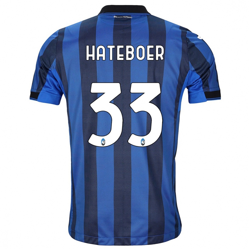 Hombre Fútbol Camiseta Hans Hateboer #33 Azul Negro 1ª Equipación 2023/24