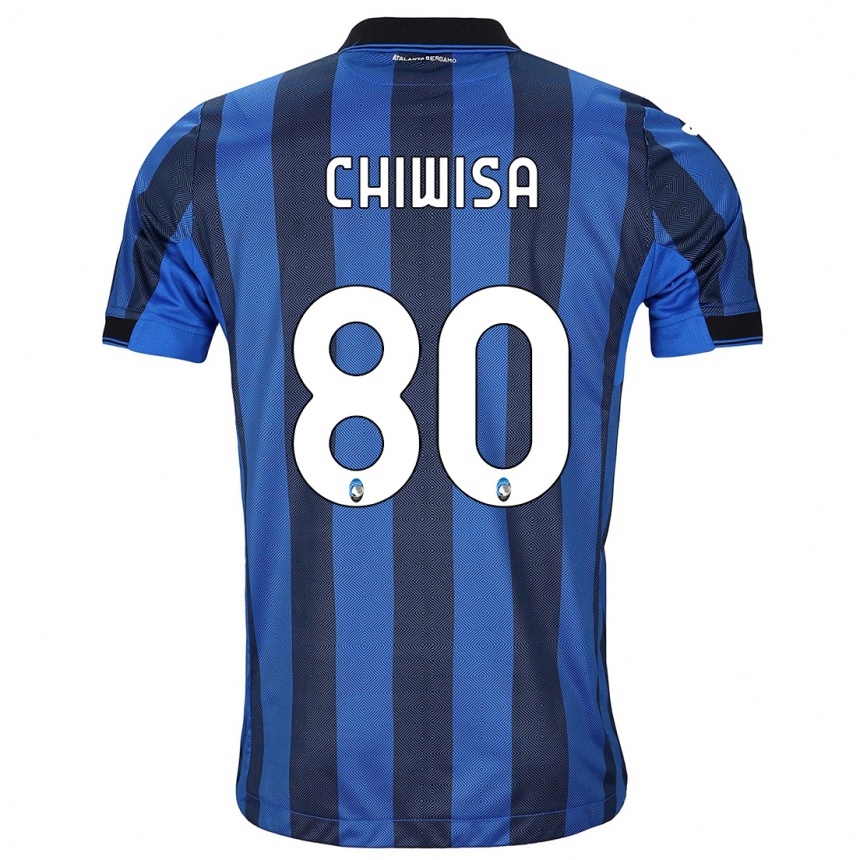 Hombre Fútbol Camiseta Mannah Chiwisa #80 Azul Negro 1ª Equipación 2023/24