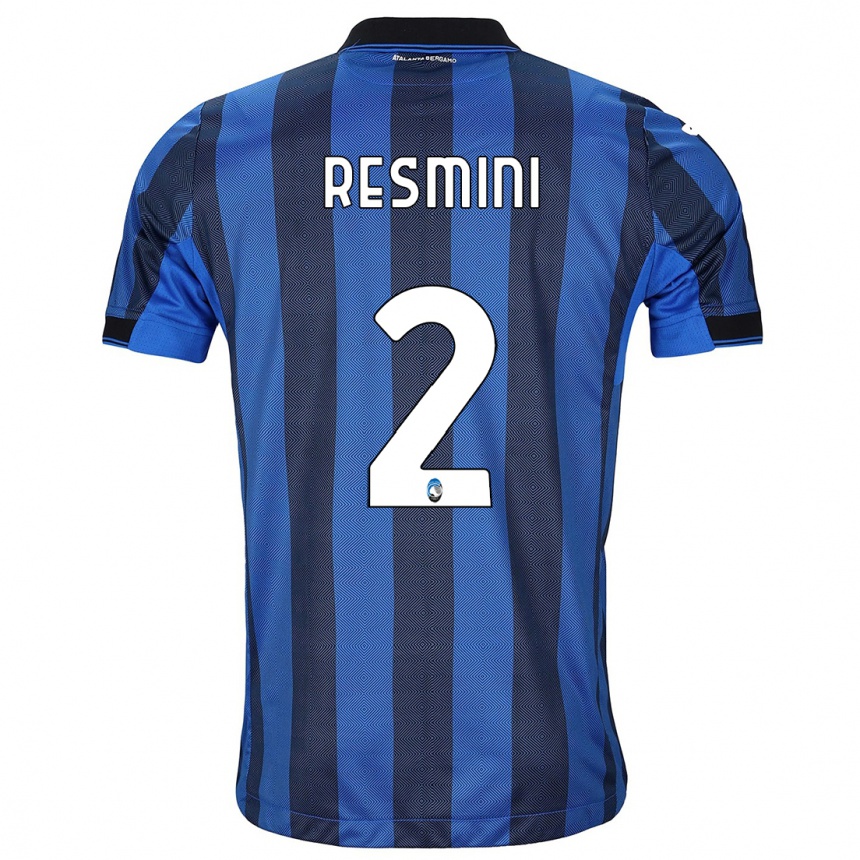 Hombre Fútbol Camiseta Martina Resmini #2 Azul Negro 1ª Equipación 2023/24