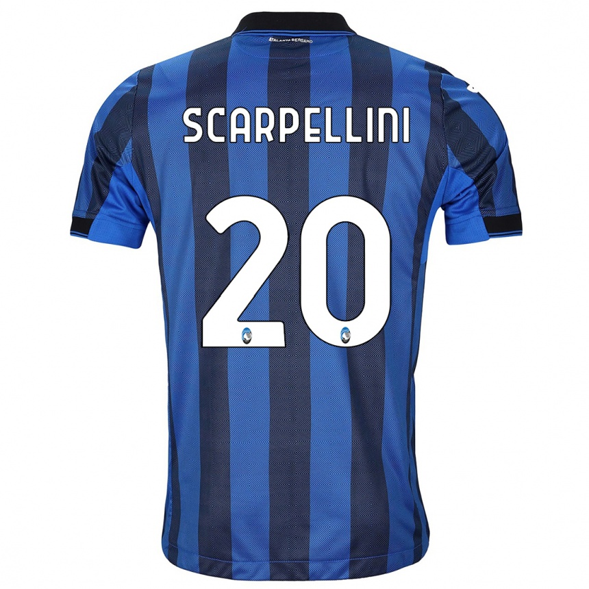Hombre Fútbol Camiseta Andrea Scarpellini #20 Azul Negro 1ª Equipación 2023/24