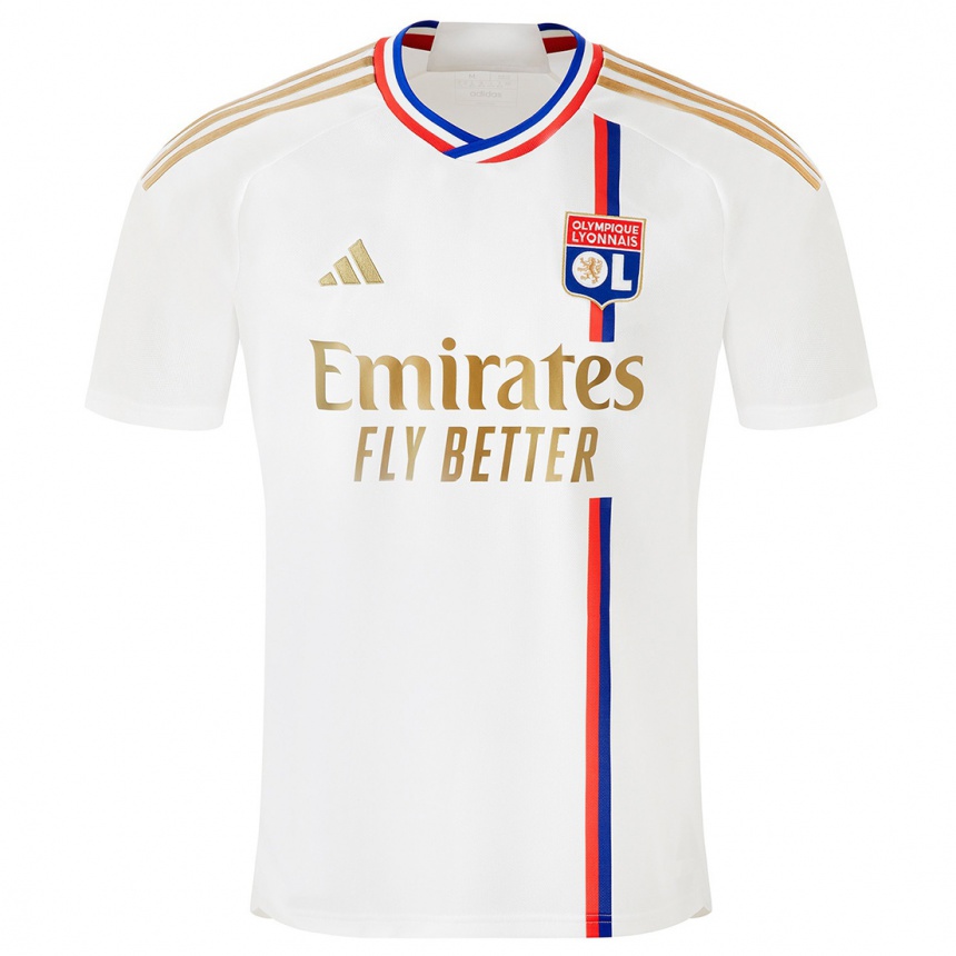 Hombre Fútbol Camiseta Jeff Reine-Adelaide #77 Blanco 1ª Equipación 2023/24