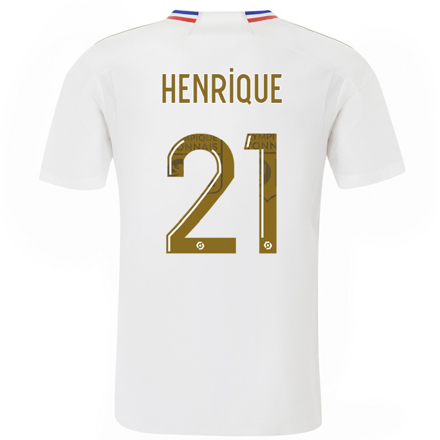 Hombre Fútbol Camiseta Henrique #21 Blanco 1ª Equipación 2023/24