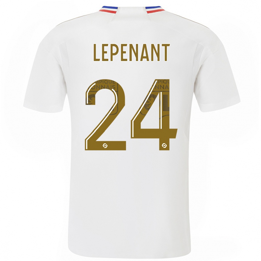 Hombre Fútbol Camiseta Johann Lepenant #24 Blanco 1ª Equipación 2023/24