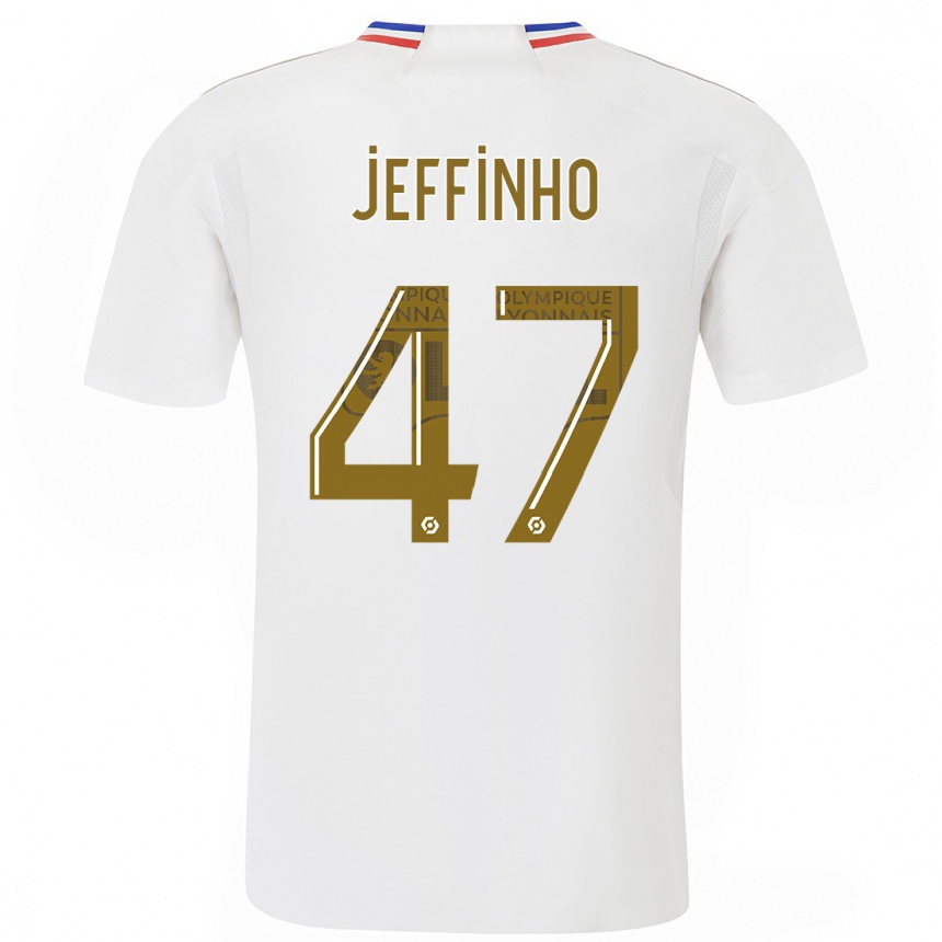 Hombre Fútbol Camiseta Jeffinho #47 Blanco 1ª Equipación 2023/24