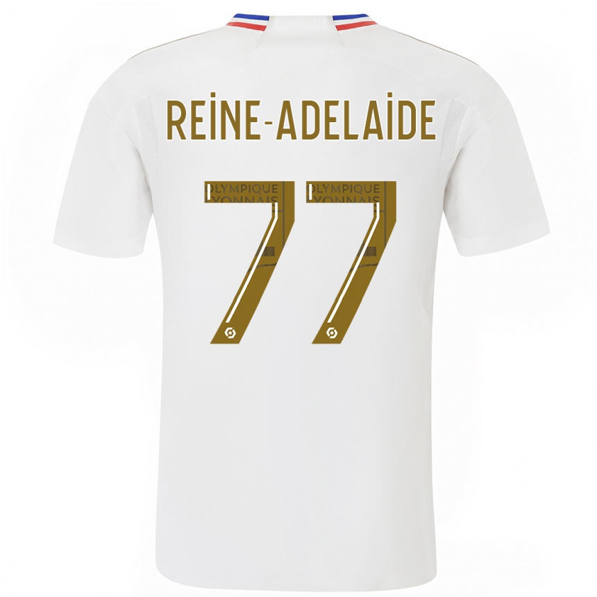 Hombre Fútbol Camiseta Jeff Reine-Adelaide #77 Blanco 1ª Equipación 2023/24