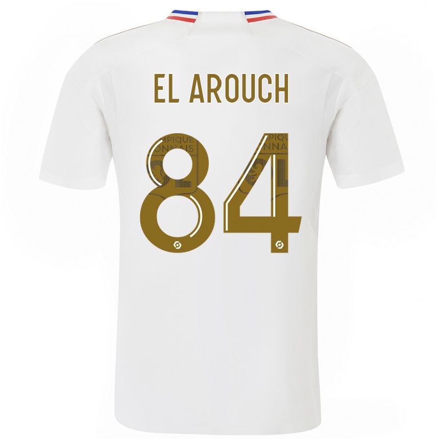 Hombre Fútbol Camiseta Mohamed El Arouch #84 Blanco 1ª Equipación 2023/24