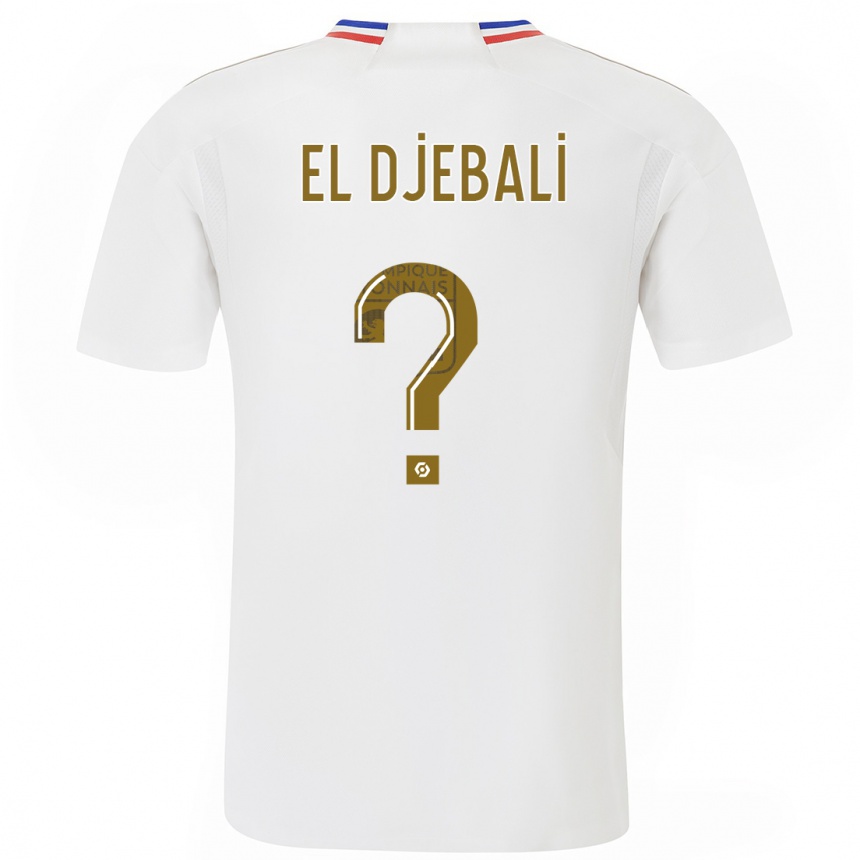 Hombre Fútbol Camiseta Chaim El Djebali #0 Blanco 1ª Equipación 2023/24