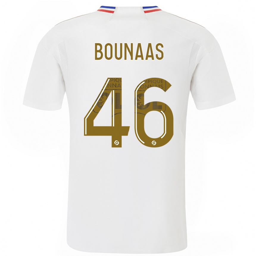 Hombre Fútbol Camiseta Idris Bounaas #46 Blanco 1ª Equipación 2023/24