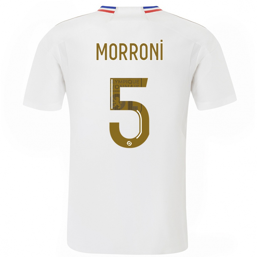 Hombre Fútbol Camiseta Perle Morroni #5 Blanco 1ª Equipación 2023/24