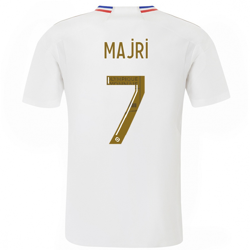 Hombre Fútbol Camiseta Amel Majri #7 Blanco 1ª Equipación 2023/24