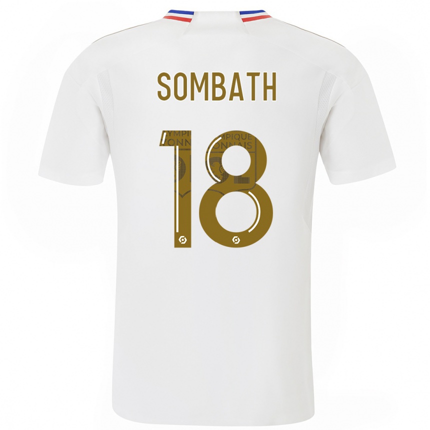 Hombre Fútbol Camiseta Alice Sombath #18 Blanco 1ª Equipación 2023/24