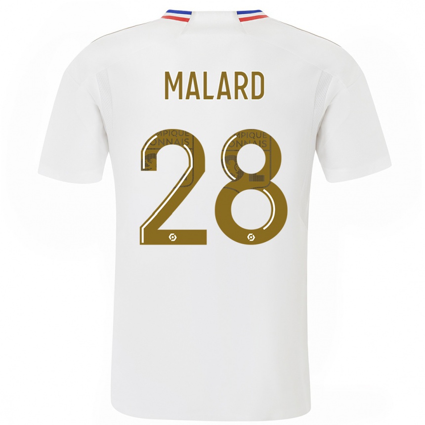 Hombre Fútbol Camiseta Melvine Malard #28 Blanco 1ª Equipación 2023/24