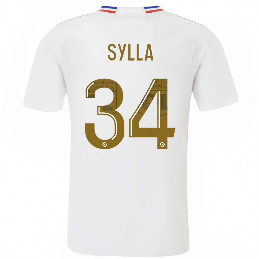 Hombre Fútbol Camiseta Kysha Sylla #34 Blanco 1ª Equipación 2023/24