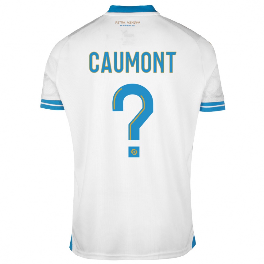Hombre Fútbol Camiseta Enzo Caumont #0 Blanco 1ª Equipación 2023/24