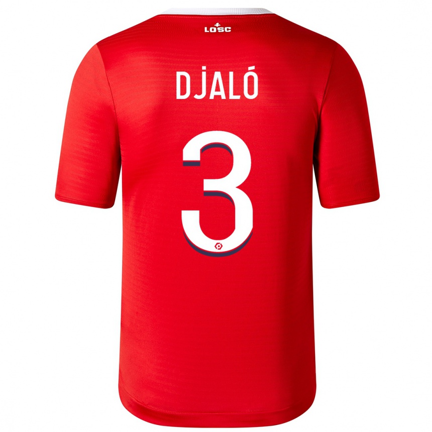 Hombre Fútbol Camiseta Tiago Djalo #3 Rojo 1ª Equipación 2023/24