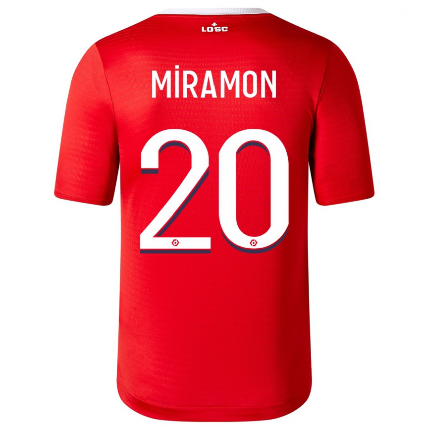 Hombre Fútbol Camiseta Ignacio Miramón #20 Rojo 1ª Equipación 2023/24