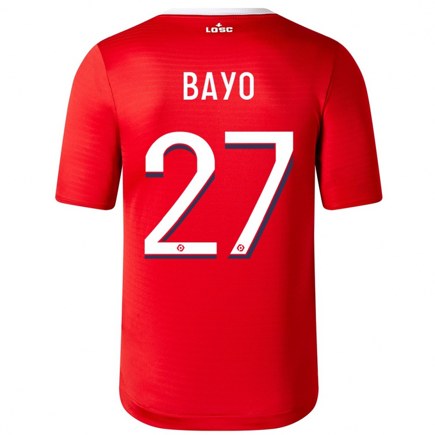 Hombre Fútbol Camiseta Mohamed Bayo #27 Rojo 1ª Equipación 2023/24