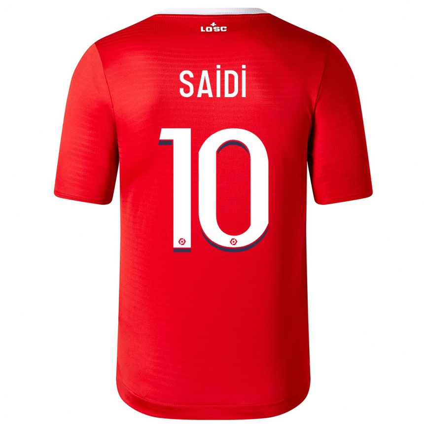 Hombre Fútbol Camiseta Rachel Saidi #10 Rojo 1ª Equipación 2023/24