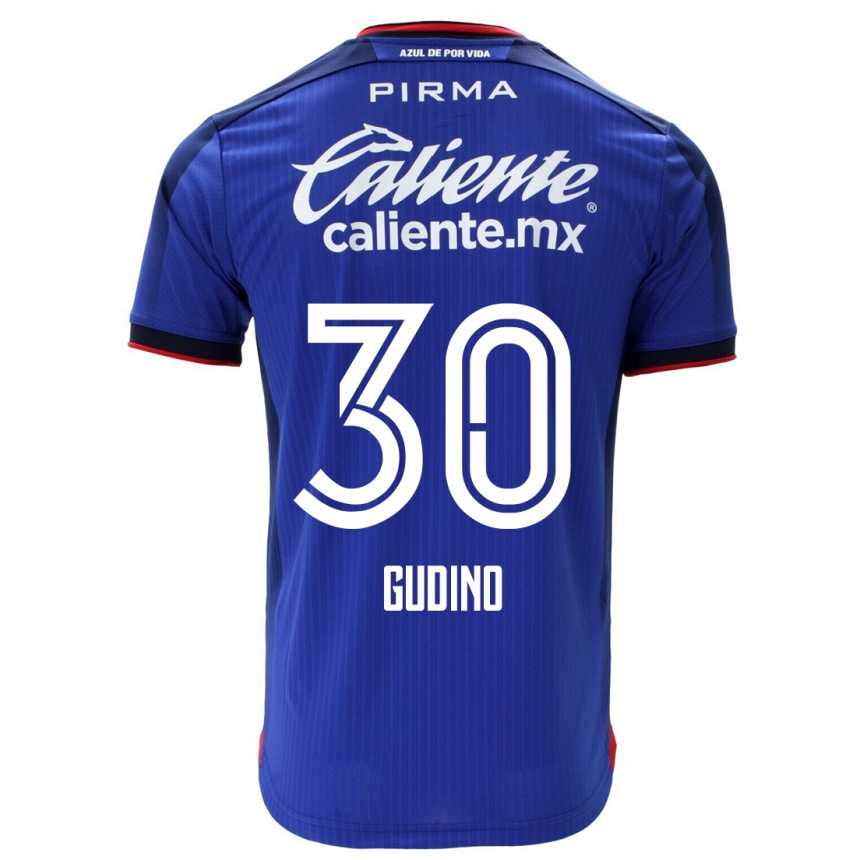 Hombre Fútbol Camiseta Andres Gudino #30 Azul 1ª Equipación 2023/24