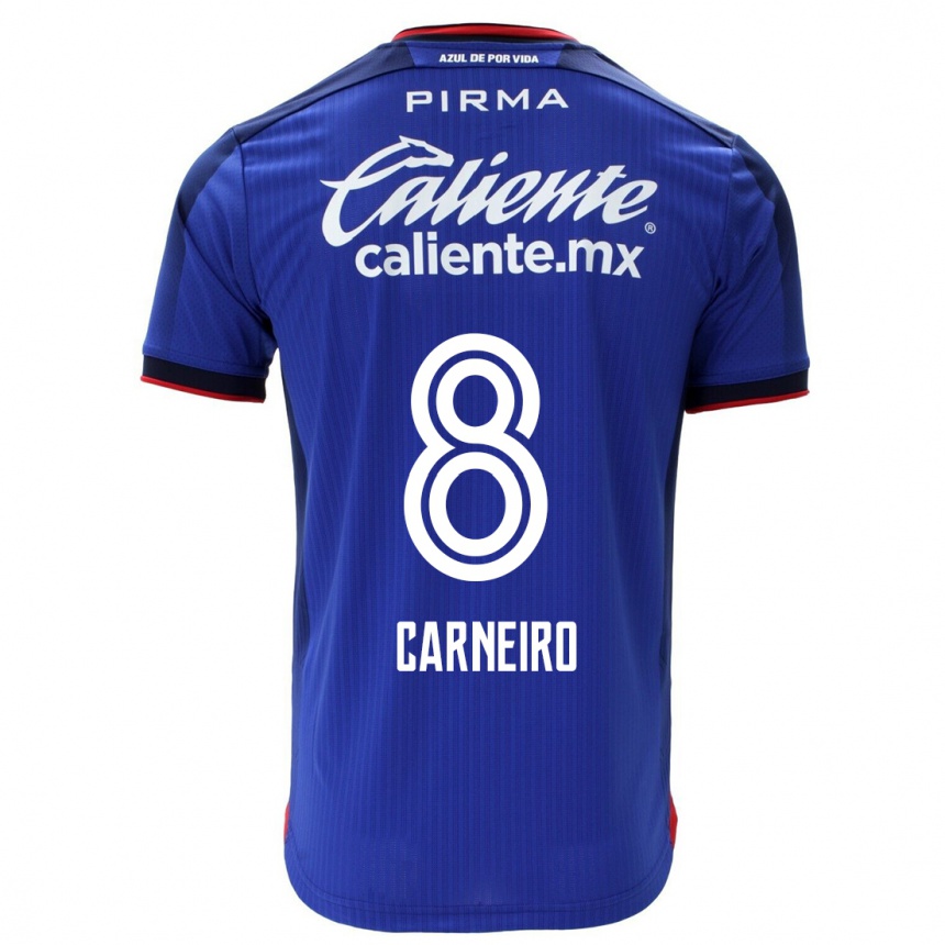 Hombre Fútbol Camiseta Gonzalo Carneiro #8 Azul 1ª Equipación 2023/24
