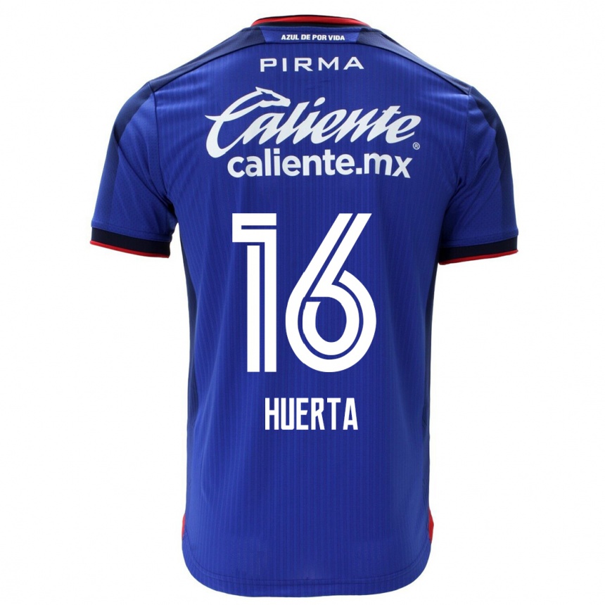Hombre Fútbol Camiseta Ana Gabriela Huerta #16 Azul 1ª Equipación 2023/24