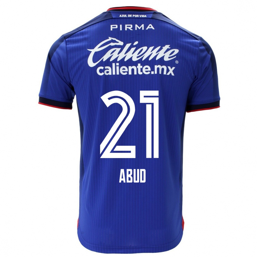 Hombre Fútbol Camiseta Karime Abud #21 Azul 1ª Equipación 2023/24
