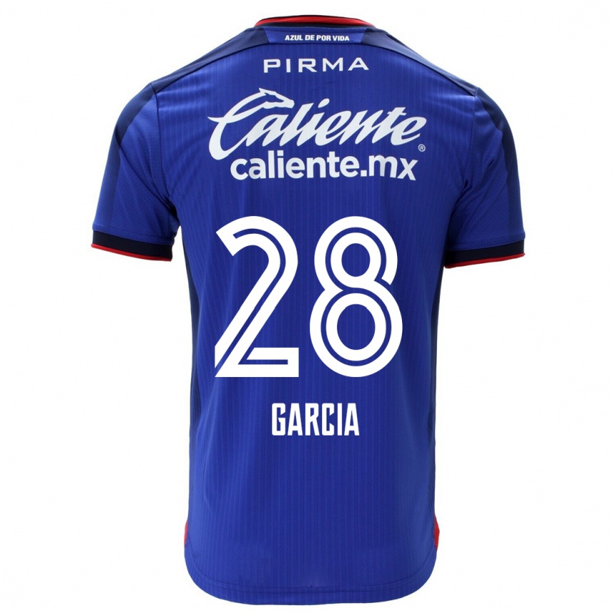 Hombre Fútbol Camiseta Ana Garcia #28 Azul 1ª Equipación 2023/24