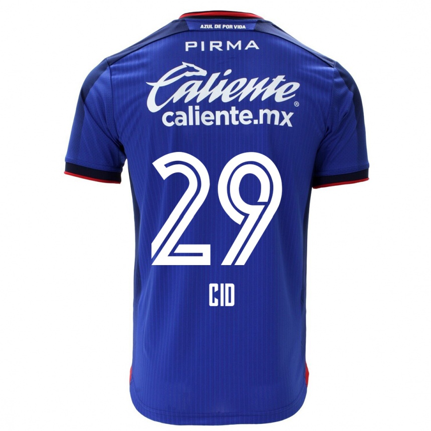 Hombre Fútbol Camiseta Claudia Cid #29 Azul 1ª Equipación 2023/24