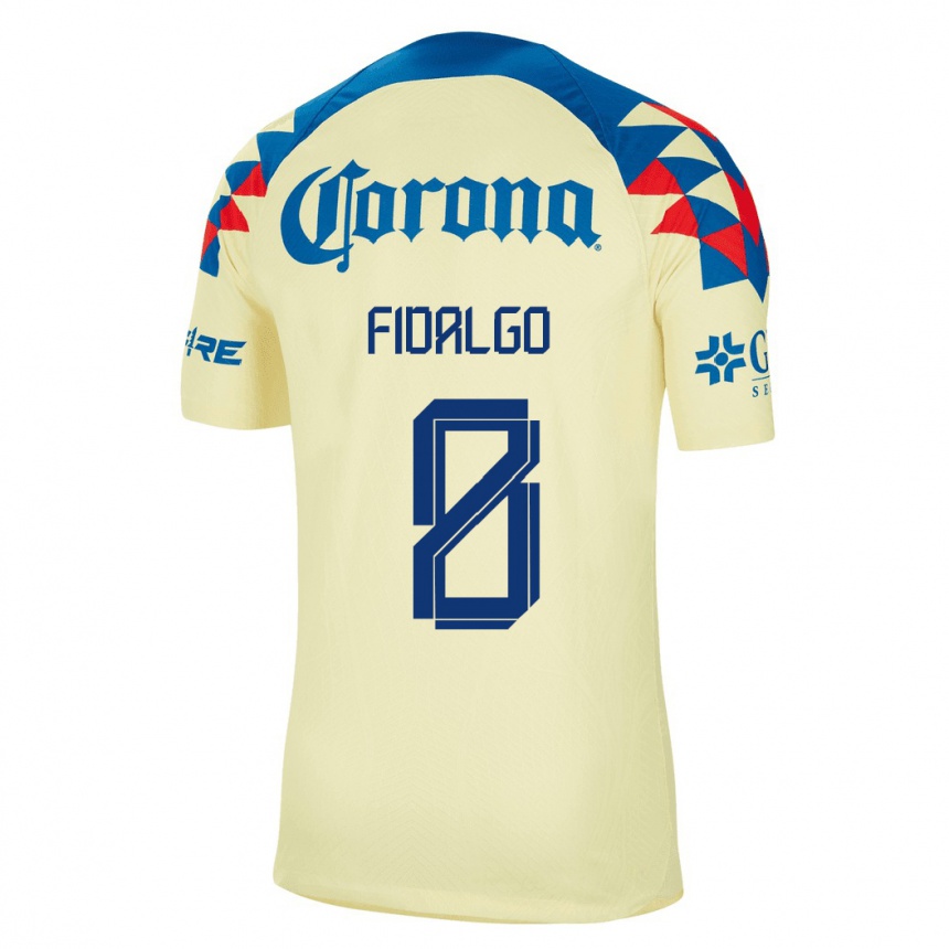 Hombre Fútbol Camiseta Alvaro Fidalgo #8 Amarillo 1ª Equipación 2023/24