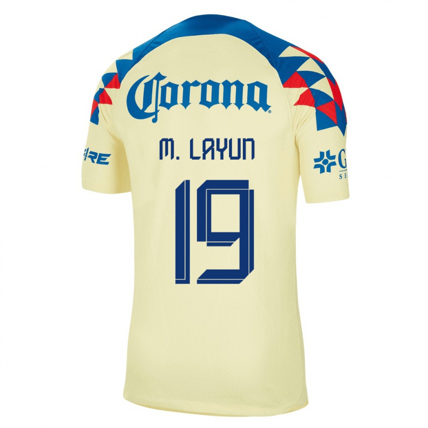 Hombre Fútbol Camiseta Miguel Layun #19 Amarillo 1ª Equipación 2023/24