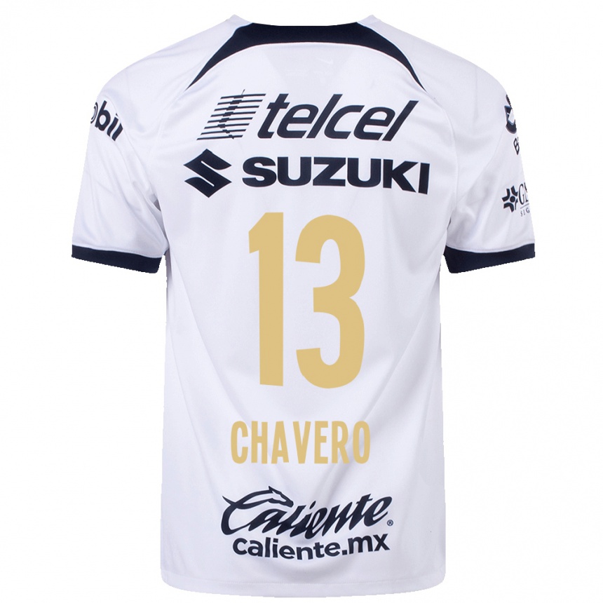 Hombre Fútbol Camiseta Paola Chavero #13 Blanco 1ª Equipación 2023/24
